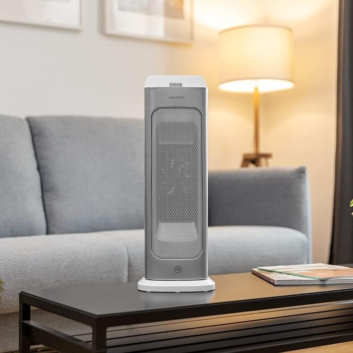 Керамичний обігрівач Cecotec Ready Warm 10100 Smart Ceramic: 2200W, LED, 3 режими, термостат, захист від перекидання та перегріву, осциляція, білий