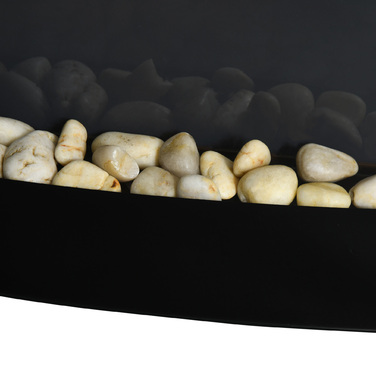 Електрокамін HOMCOM з підігрівом, настінний камін з LED-ефектом полум'я, 7 кольорів полум'я, 1000/2000 Вт, електричний камін з таймером, регульований термостат, декоративний камін з пультом дистанційного керування, чорний, 89,2 см