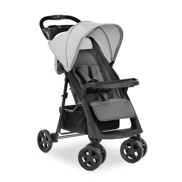 Дитяча коляска Hauck Shopper Neo II сіро-чорна, від народження до 22 кг, з регульованою ручкою та великим кошиком