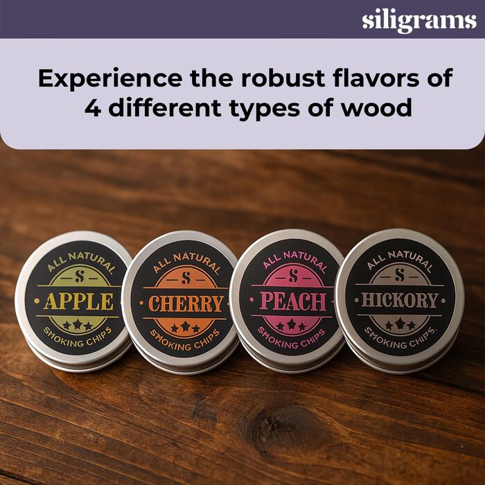 Набір для копчення напоїв Siligrams Cocktail Smoker Set: преміум-набір для віскі, коктейлів, з бутановою факелом та стружкою