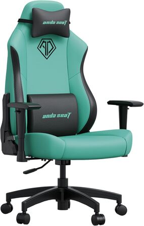 Дитячий ігровий крісло Anda Seat Phantom Kids - чорний, 5-10 років. Ергономічне крісло для геймерів з підголовником та підтримкою попереку. PVC шкіра, для хлопчиків та дівчаток.