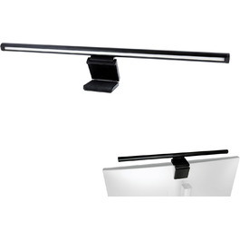 USB лампа-монітор REV з акумулятором (60 хв), 49 см, кріплення, 130 лм, 3 кольори, чорна