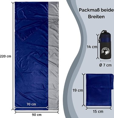 Дорожній спальний мішок Backpacker's Journey компактний