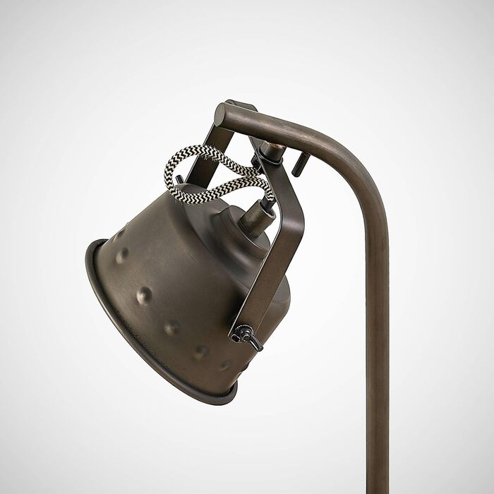 Настільна лампа Lindby 'Rubinjo (ретро, вінтаж, антикваріат) з дерева для вітальні та їдальні (1 полум'я, GU10) - настільна лампа, настільна лампа, приліжкова, світильник для вітальні