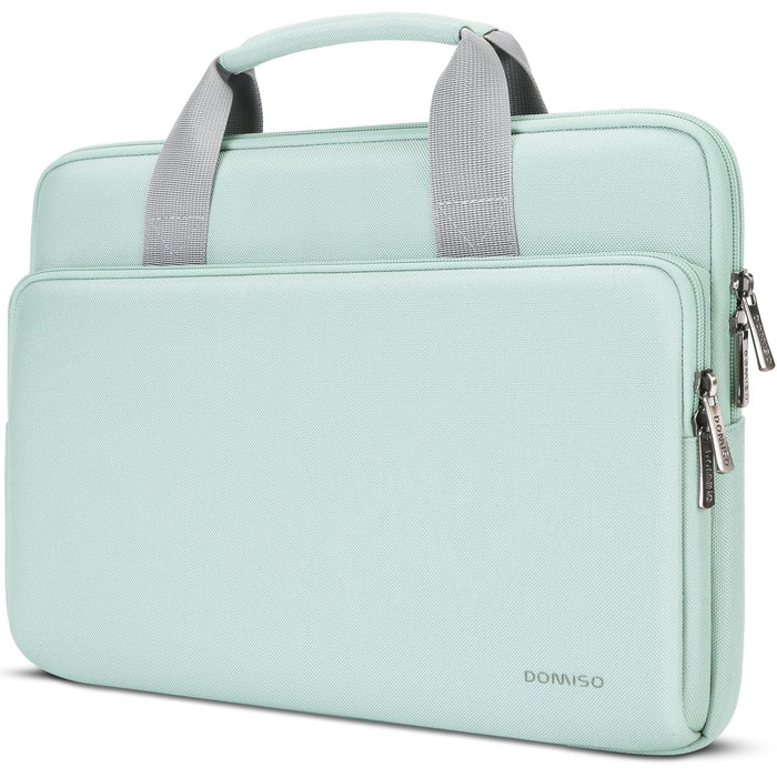 Чохол для ноутбука DOMISO 16 дюймів, сумісний з MacBook Pro (M4/M3/M2/M1) Pro/Max, водонепроникний, з ручкою, (14 дюймів, м'ятний)