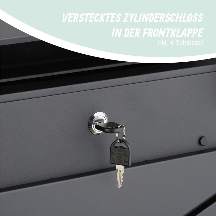 Скрінька для листів Relaxdays з відсіком для газет