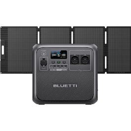 Сонячна панель BLUETTI AC180200W, електростанція LiFePO4 1152 Втгод, 2x1800 Вт змінного струму, швидка зарядка 0-80 за 45 хв