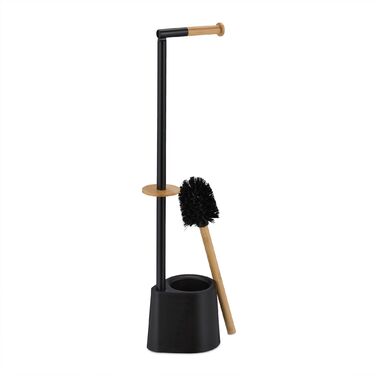 Набір для туалету Relaxdays Бамбук та Нержавіюча сталь