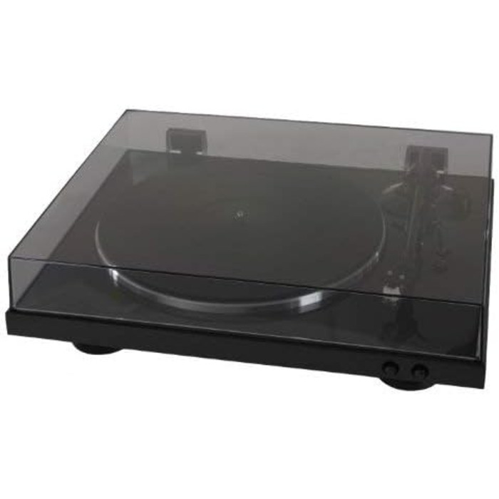 Denon DP-300F повністю автоматичний програвач вінілу з ремінним приводом, вбудованим передпідсилювачем, чорний