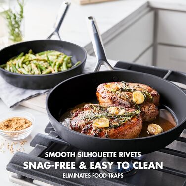 Набір сковорідок GreenPan GP5: керамічне покриття, антипригарні, 24.1 см та 27.9 см, 2 шт.