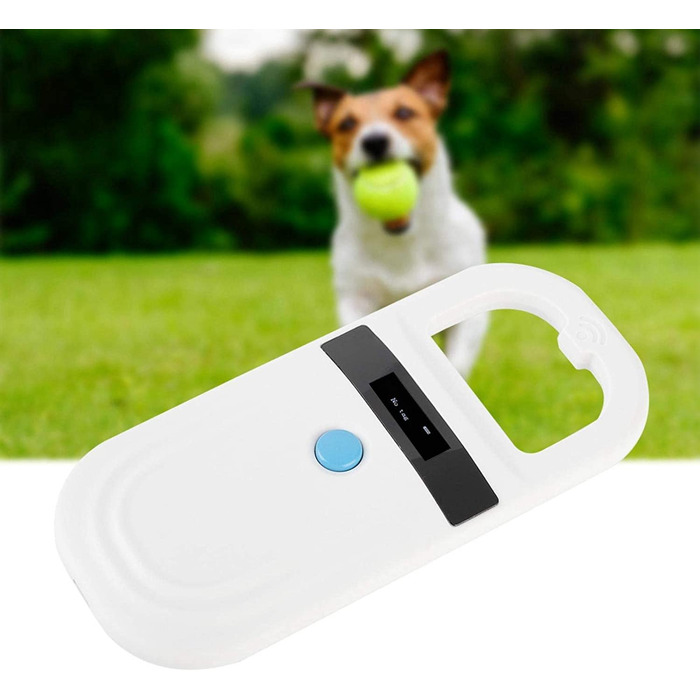 Сканер мікрочіпів для домашніх тварин, акумуляторний зчитувач ідентифікаційних даних домашніх тварин, сканер міток для домашніх тварин FDX-B (ISO11784 / 11785)зчитувач мікрочіпів для домашніх тварин EMID (білий)