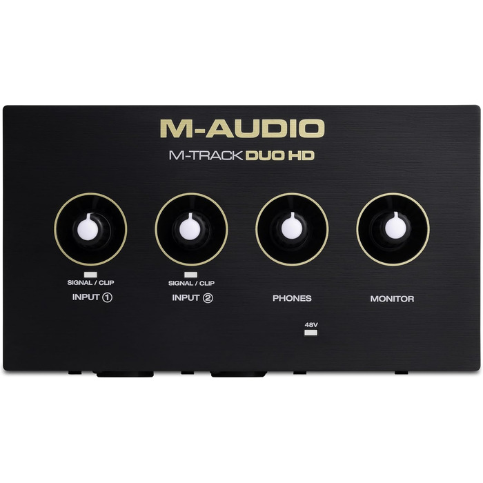 Аудіоінтерфейс M-Audio M-Track Duo для запису, стрімінгу та подкастів - 2 XLR/Line входи, 192kHz, з програмним забезпеченням