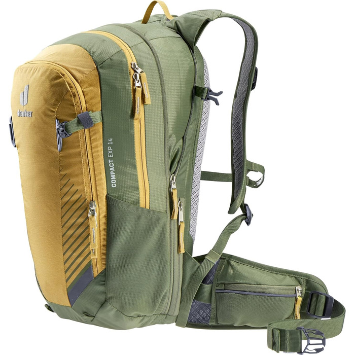 Велосипедний рюкзак deuter Compact EXP 14 (карамель-хакі)