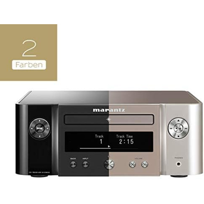 Система Marantz Melody X, програвач компакт-дисків, радіо DAB, потокове передавання, HEOS, Bluetooth, AirPlay 2, Alexa, Чорний