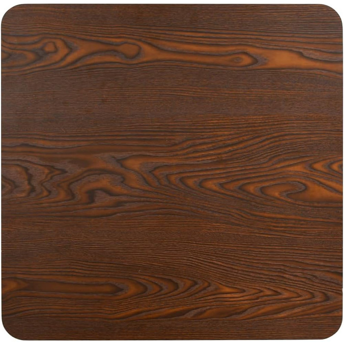 Столик для бістро/бару/кухні 80x80 см, темно-коричневий, MDF