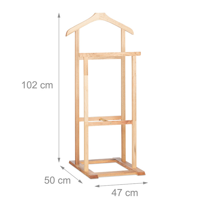 Relaxdays Чоловічий паркувальник Wood Freestanding