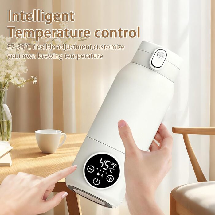 Мобільний підігрівач для пляшечок Baby, 500 мл, 100 Вт, акумулятор 11000 мАг, для подорожей та авто