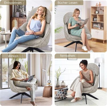 Ергономічне крісло для офісу, шкіра PU, крісло для начальника, 200 кг, з підніжкою та підтримкою попереку, для дому/офісу, регульоване, висока спинка, чорний, 1 шт. (Світло-сірий1, 1 шт.)