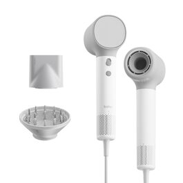 Високошвидкісний фен для волосся Laifen Neo з безщітковим двигуном 110 000 об/хв, іонізацією 200 млн негативних іонів та 2 магнітними насадками, білий