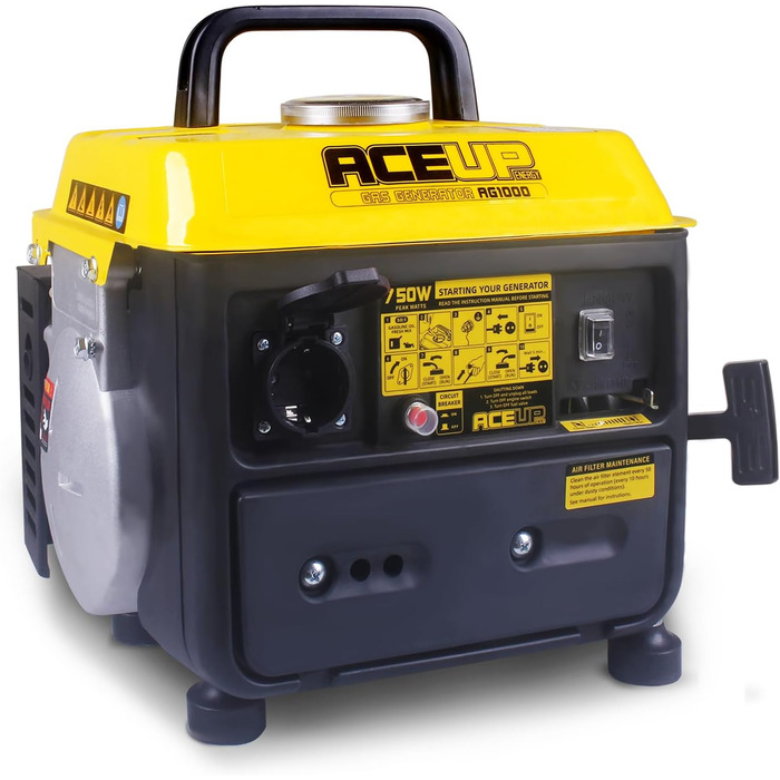 Генератор Aceup Energy Inverter 2000W: тихий бензиновий генератор з USB, 230V/12V, 19.8кг