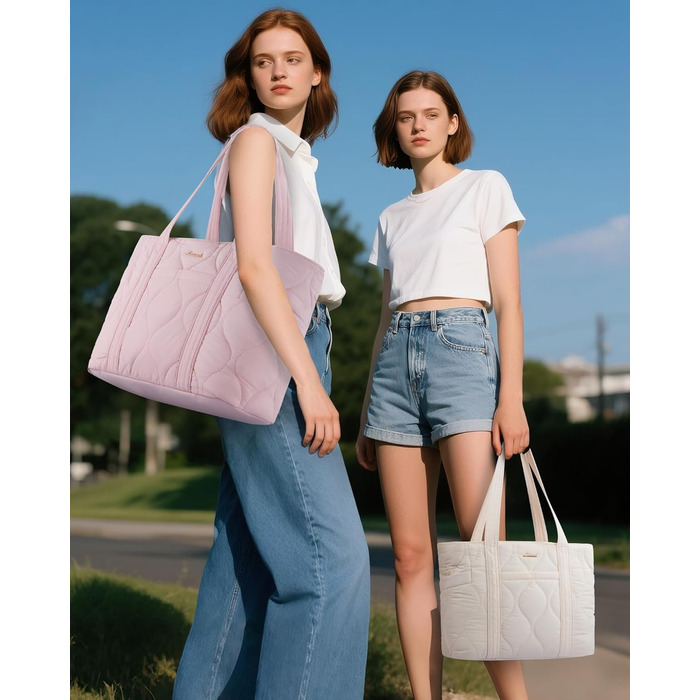 Сумка для ноутбука LOVEVOOK: жіноча сумка-шоппер середнього розміру (15.6 дюймів, бежева)