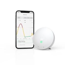 Airthings Wave Mini – компактний датчик якості повітря: температура, вологість, VOCs, ризик плісняви