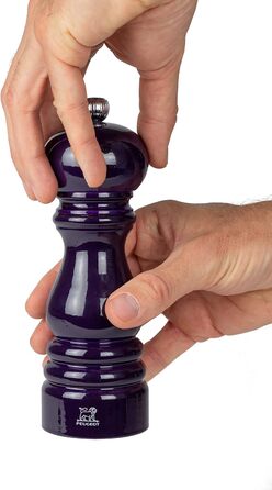 Paris Pepper Mill 18 см - Paris-rama Collection - Класичне регулювання помелу - Виготовлено з деревини, сертифікованої PEFC - Aubergine Pepper Mill