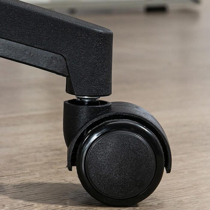 Офісний стіл Vinsetto з високою спинкою, сітчаста тканина, комп'ютерне крісло з обертовою підголовником, 4D-підтримка попереку, регульовані підлокітники, регульована висота, білий (чорний)