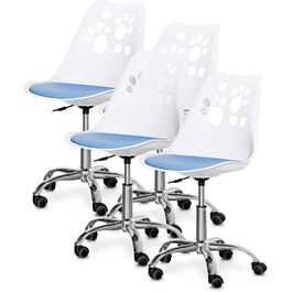 Комплект (4шт) дитяче крісло Evo-Kids Indigo White/Blue (арт H-232 W/BL-Х4)