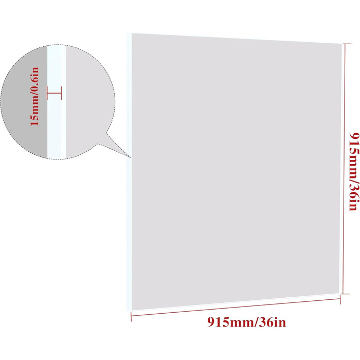 Дзеркало для ванної кімнати WONSTART 81,3 x 61 см біле з алюмінієвою рамою, для встановлення над умивальником, сучасний дизайн, підходить для спальні та передпокою