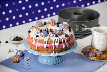 Форма для випічки Kaiser La Forme Springform 26 см, 2 дна, сіра, з антипригарним покриттям