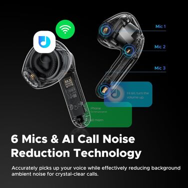 Навушники SoundPEATS Air4 Lite Hi-Res Bluetooth 5.3, 6 мікрофонів, 30 годин акумулятора, багатоточкові, чорний