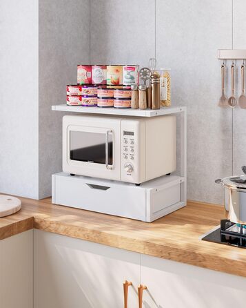 Підставка для принтера IBUYKE 2-ярусна, стіл з полицею для офісу, органайзер для паперів, книг, сканера, факсу, білого кольору TLJ015W