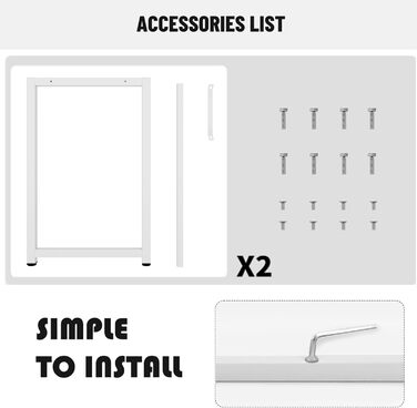 Комп'ютерний стіл SDHYL 100 см: сучасний стіл з полицями для дому та офісу