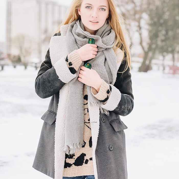 Електричні грілки для рук J-BRAUV 2 шт. 4000mAh з зарядним пристроєм 10000mAh, 3 режими нагріву, USB, до 24 годин, компактні (зелені)