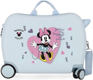 Дитяча валіза Disney Minnie синя 50x39x20 см Кодовий замок ABS 34 л 1,8 кг 4 колеса ручна поклажа