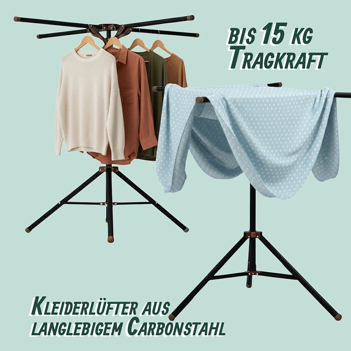 Підставка для білизни Relaxdays, розкладна