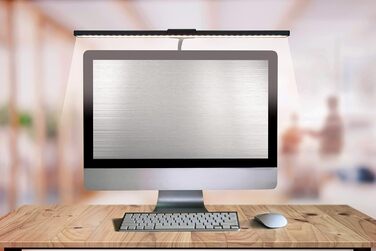 LED-лампа на монітор Schwaiger з USB-C, сенсорне керування, для офісу, дому, геймінгу, 1,5м кабель