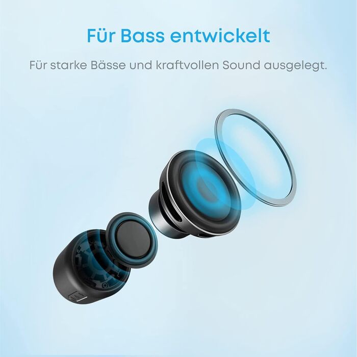 Портативна Bluetooth колонка Anker Soundcore Mini, чорна: 15 годин роботи, FM радіо, потужний бас, Bluetooth 20 м