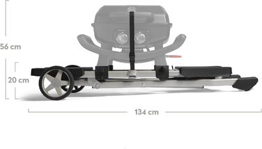 Rollwagen для газового гриля Wayne від BURNHARD®: міцна сталева рама, пластикові столики