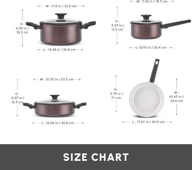 Набір кухонного посуду Karaca Ceramica Iconic Bronze (7 предметів): каструлі, сковорода, топи з кришками, антипригарне покриття SwissCrystal без PFAS