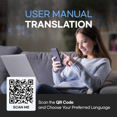 Масажер для очей HubiCare з підігрівом та охолодженням, компресією та вібрацією, Bluetooth, для зняття мігрені та сухості очей