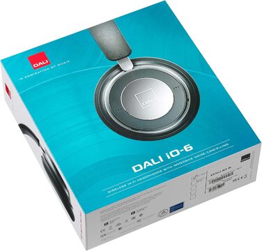 Навушники DALI IO-6 - накладні, Bluetooth 5.0, ANC, 30 годин автономної роботи, USB-C і міні-джек, чорний