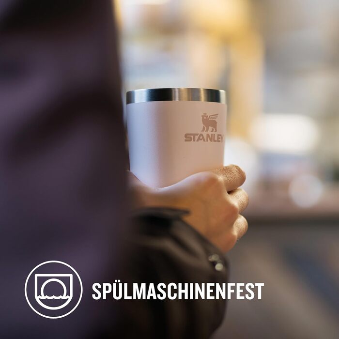 Термокружка Stanley Cafe з нержавіючої сталі - 0.35л (Rose Quartz) - для кави та напоїв на виніс