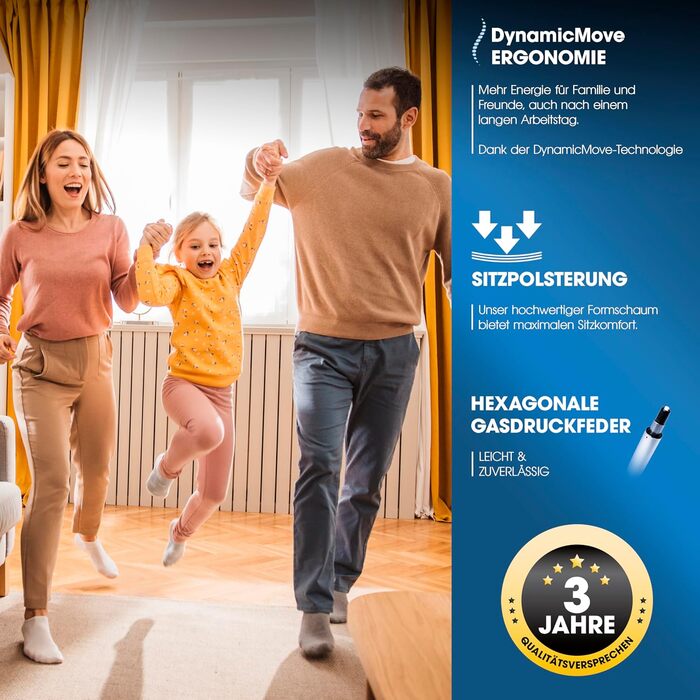 Ергономічний офісний стілець-трансформер 2-в-1 з регулюванням висоти (чорний) | Стілець для здорової спини