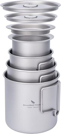мл Титанова чашка зі складною ручкою Одностінна кемпінгова кружка, яку легко носити для пиття на відкритому повітрі US-Ti3059D (чашка 220 мл з ситечком, чашка 350 мл, чашка 500 мл), 500