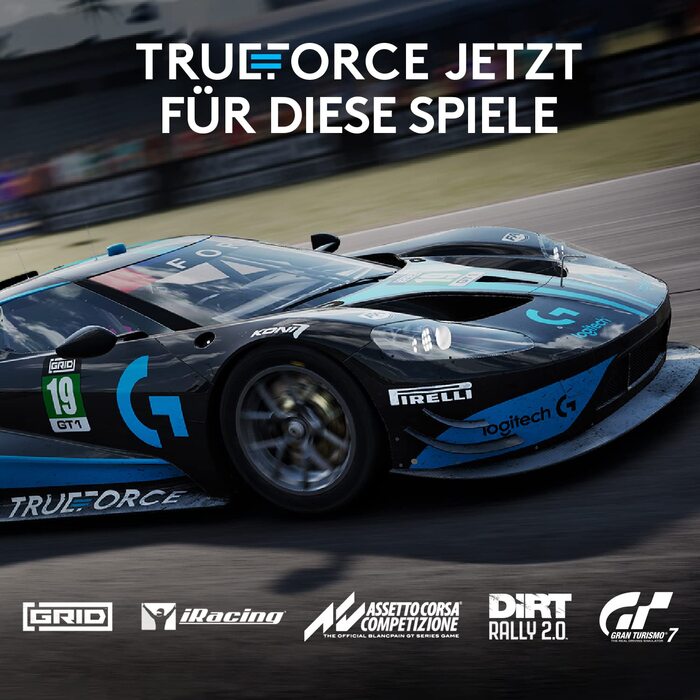 Logitech G923 Racing Wheel: Гоночне кермо для PS5, PS4, PC, Mac - Чорне. TRUEFORCE, 1000Hz, Подвійне зчеплення