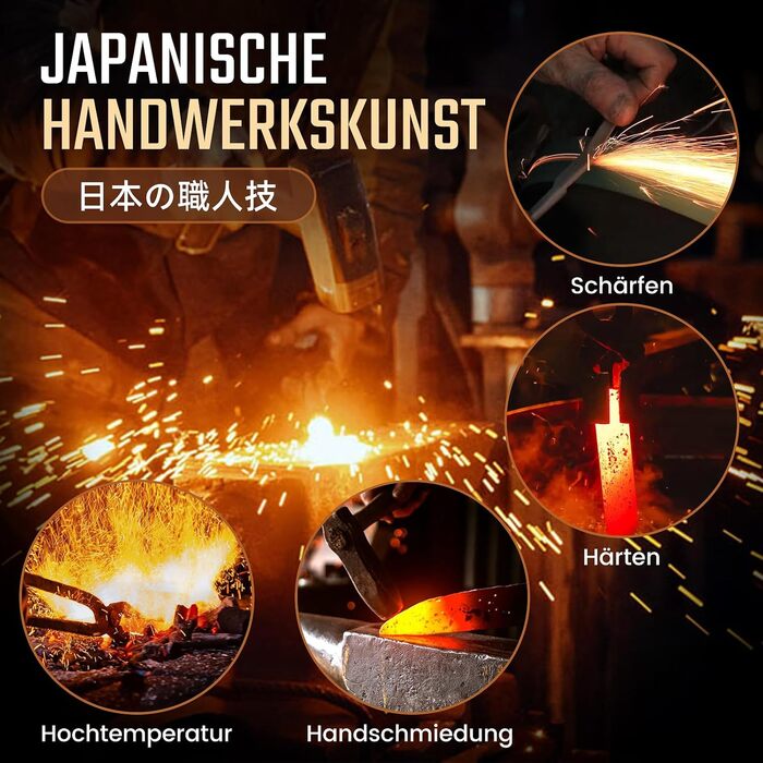 Кухонний ніж Purple Dragon: професійний шеф-ніж з ручкою з рожевого дерева | Для м'яса, риби та овочів