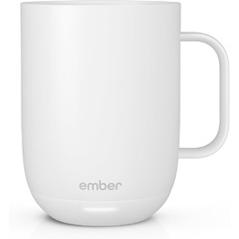 Розумна кружка Ember Temperature-Control 2, 414 мл, біла, 80 хв батарея, з керуванням додатком, новий дизайн