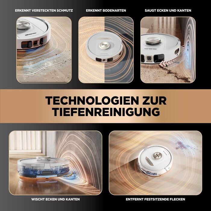 Робот-пилосос Shark PowerDetect 2-в-1 з функцією миття, NeverTouch Pro, 60 днів автономності, самостійне очищення контейнера, 3D та LiDAR навігація, уникнення перешкод NeverStuck, керування через додаток, білий, AV2810ZEEUWH, 4 щітки / Anti-Micro Pads / 2